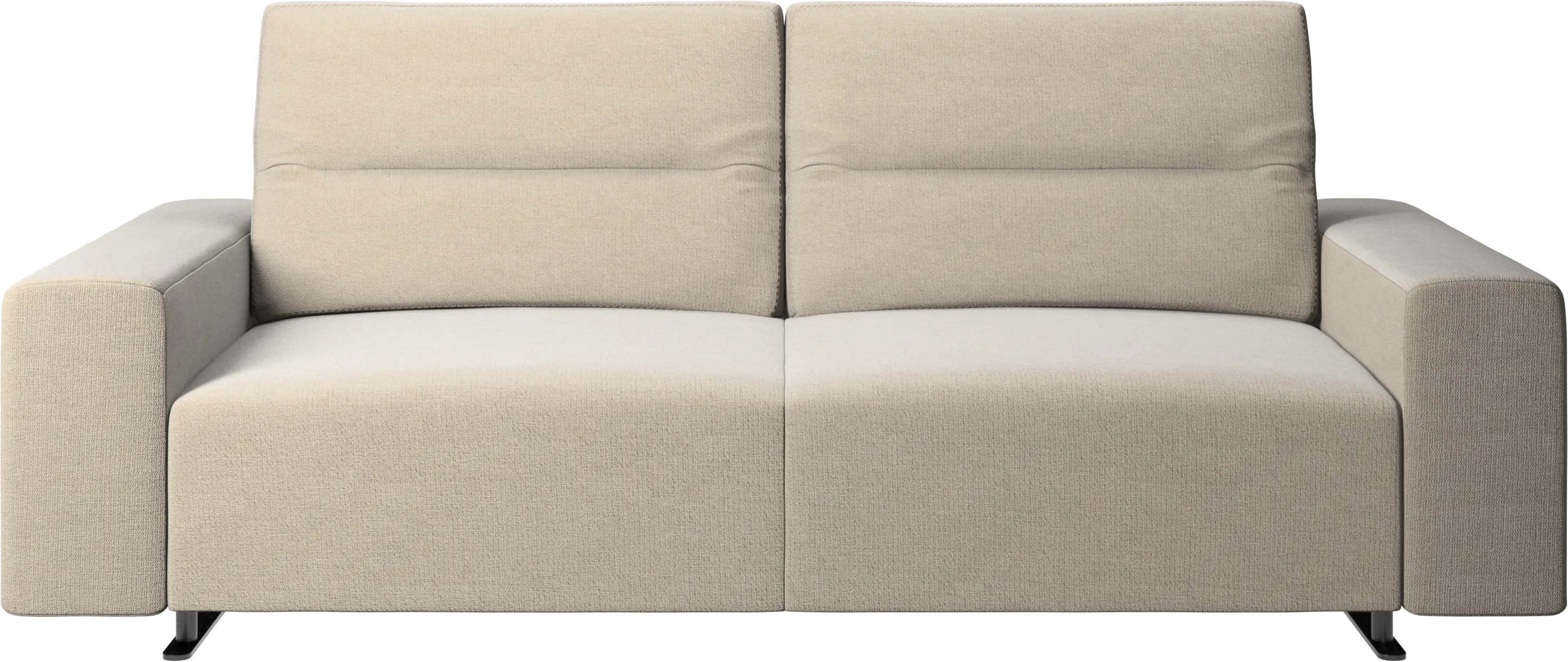 Hampton sofa with adjustable back and storage on the left side